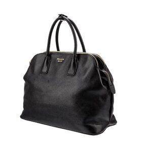 Men's PRADA Black Saffiano Leather Satchel - BN2546 Galleria